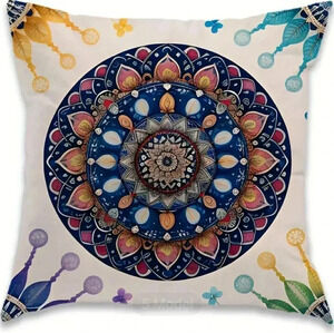 Yoga Zen Mandala Gypsy Festival Slip-On Pillow Covers 18x18